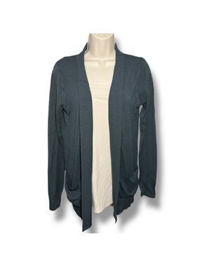 Beceel Women's Open Front Cardigan Sweater Teal Size Large